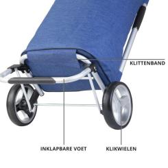 Сумка-тележка ShoppingCruiser Foldable 40 л Blue Фото 7