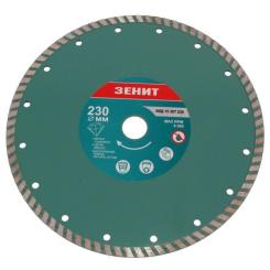Диск пильный Зеніт алмазный ТУРБО 230x7 мм Фото