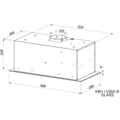 Вытяжка кухонная Kernau KBH I 0160 B GLASS Фото 2
