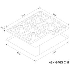 Варочная поверхность Kernau KGH 6463 CI B Фото 1