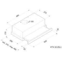 Вытяжка кухонная Kernau KTH 10.151.1 B Фото 1
