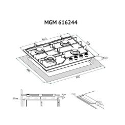 Варочная поверхность Minola MGM 616224 WH Фото 10