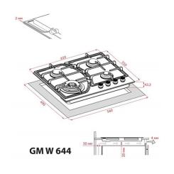 Варочная поверхность Weilor GM W 644 WH Фото 9