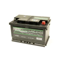Аккумулятор автомобильный GigaWatt 72А Фото 1