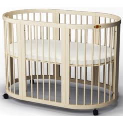 Кроватка Ingvart SMART BED OVAL сл. кістка Фото