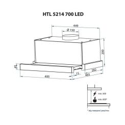 Вытяжка кухонная Minola HTL 5214 WH 700 LED Фото 8