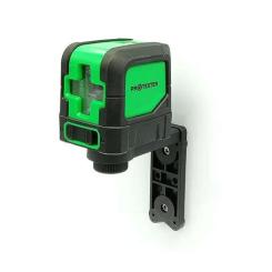 Лазерный нивелир Protester 2 линии, 1H/1V зеленый луч Фото 1