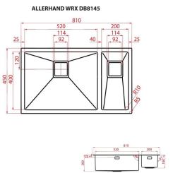 Мойка кухонная Weilor ALLERHAND WRX DB8145 Фото 7