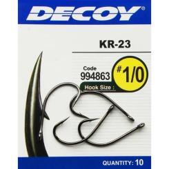Крючок Decoy KR-23 Black Nickeled 01 (10 шт/уп) Фото 1