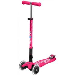 Самокат Micro Maxi Deluxe LED Розовый Фото