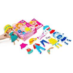 Развивающая игрушка Vladi Toys Магнітна одевалка Соня, укр. Фото 1