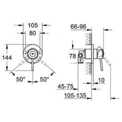 Смеситель Grohe BauClassic OHM set conc. shower Фото 2