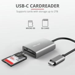 Считыватель флеш-карт Trust DALYX FAST USB-C ALUMINIUM Фото 5