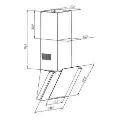 Вытяжка кухонная Pyramida NR-MV 60 E (1000) BL IX Фото 5