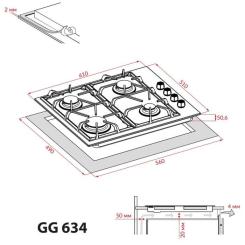 Варочная поверхность Weilor GG 634 BL Фото 10
