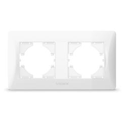 Рамка Videx BINERA белая 2 поста Фото