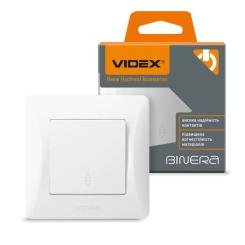Переключатель Videx BINERA 1кл проходной белый Фото 3