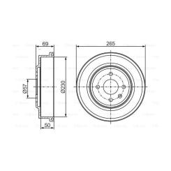Тормозной барабан Bosch 0 986 477 277 Фото 4