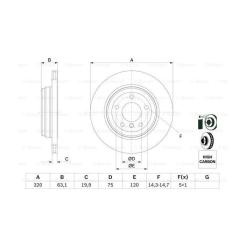 Тормозной диск Bosch 0 986 479 056 Фото 4