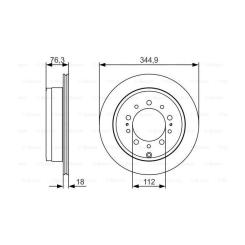 Тормозной диск Bosch 0 986 479 R32 Фото 4