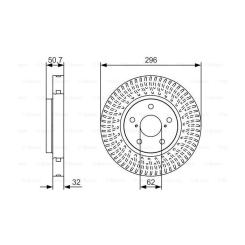 Тормозной диск Bosch 0 986 479 T37 Фото