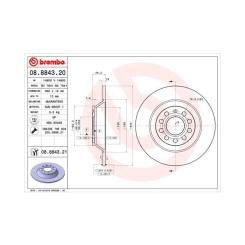 Тормозной диск Brembo 08.8843.21 Фото