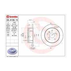 Тормозной диск Brembo 08.A108.10 Фото 1
