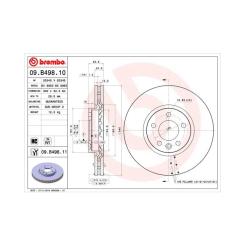 Тормозной диск Brembo 09.B498.10 Фото