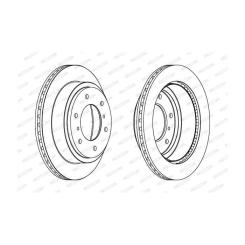 Тормозной диск FERODO DDF1385C Фото