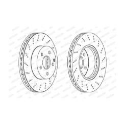 Тормозной диск FERODO DDF1693C Фото