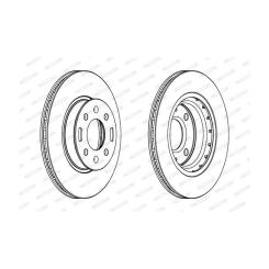 Тормозной диск FERODO DDF1840C Фото