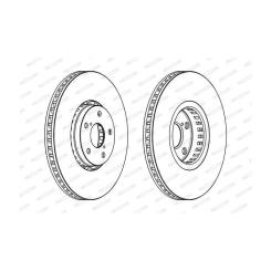 Тормозной диск FERODO DDF1957RC-1 Фото