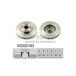 Тормозной диск Nipparts N3302163 Фото