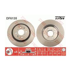 Тормозной диск TRW DF6135 Фото