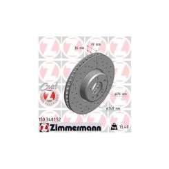 Тормозной диск ZIMMERMANN 150.3481.52 Фото