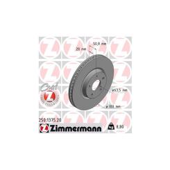 Тормозной диск ZIMMERMANN 250.1375.20 Фото