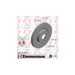 Тормозной диск ZIMMERMANN 400.3648.52 Фото