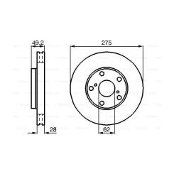 Тормозной диск Bosch 0 986 478 632 Фото 4