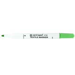 Маркер Centropen Textile 2 мм желто-зеленый Фото