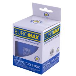 Подставка для ручек Buromax Rubber Touch Квадратная Синяя Фото 1