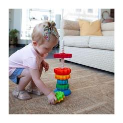 Развивающая игрушка Fat Brain Toys Пірамідка гвинтова тактильна SpinAgain Фото 5