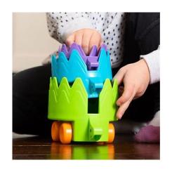 Развивающая игрушка Fat Brain Toys Пірамідка на колесах Їжачки Hiding Hedgehogs Фото 3