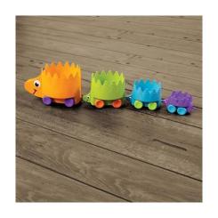 Развивающая игрушка Fat Brain Toys Пірамідка на колесах Їжачки Hiding Hedgehogs Фото 4