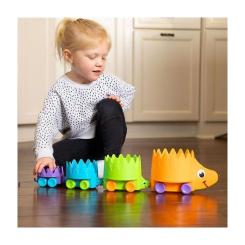 Развивающая игрушка Fat Brain Toys Пірамідка на колесах Їжачки Hiding Hedgehogs Фото 5