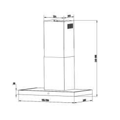 Вытяжка кухонная Interline CUBA X/BL 60 TB/2/T Фото 8