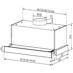 Вытяжка кухонная Faber TLSC X A60 2LS Фото 10