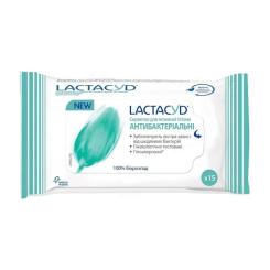 Салфетки для интимной гигиены Lactacyd антибактериальные 15 шт. Фото