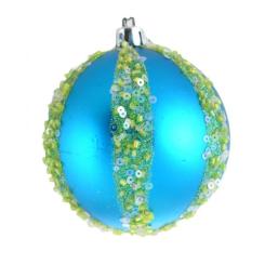 Елочная игрушка YES! Fun Лагуна шар голубой 8 см Фото
