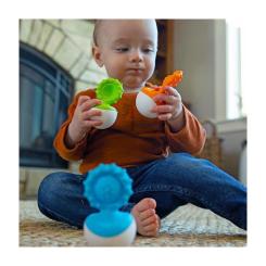 Погремушка Fat Brain Toys прорезыватель-неваляшка dimpl wobl зеленый Фото 2