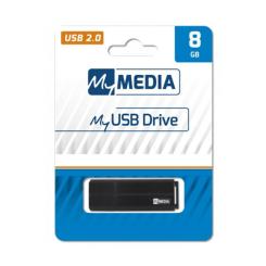 USB флеш накопитель Verbatim 8GB MyMedia Black USB 2.0 Фото 3